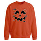 Halloween Pumpkin Face Oversize Sweatshirt