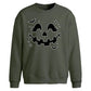 Halloween Pumpkin Face Oversize Sweatshirt