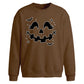 Halloween Pumpkin Face Oversize Sweatshirt
