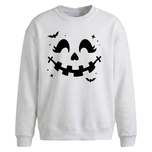 Halloween Pumpkin Face Oversize Sweatshirt