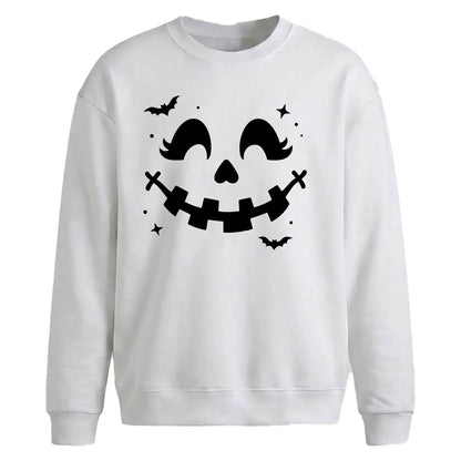 Halloween Pumpkin Face Oversize Sweatshirt