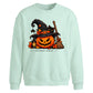 Halloween Cat Pumpkin Oversize Sweatshirt
