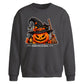 Halloween Cat Pumpkin Oversize Sweatshirt