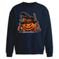 Halloween Cat Pumpkin Oversize Sweatshirt