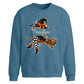 Personalised Witch Broom Halloween Oversized Sweatshirt