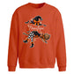 Personalised Witch Broom Halloween Oversized Sweatshirt