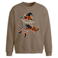 Personalised Witch Broom Halloween Oversized Sweatshirt