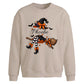 Personalised Witch Broom Halloween Oversized Sweatshirt
