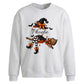 Personalised Witch Broom Halloween Oversized Sweatshirt
