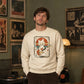 Retro Unisex Cat Guitar Sweatshirt