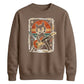 Retro Unisex Cat Guitar Sweatshirt