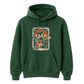 Retro Unisex Rock Cat Graphic Hoodie