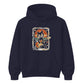 Retro Unisex Rock Cat Graphic Hoodie
