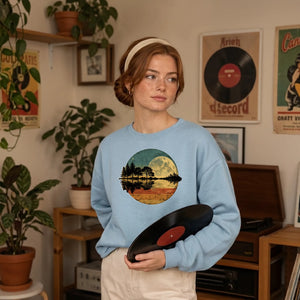 Moon Trees Retro Unisex Sweatshirt