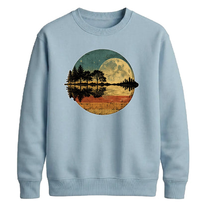 Moon Trees Retro Unisex Sweatshirt