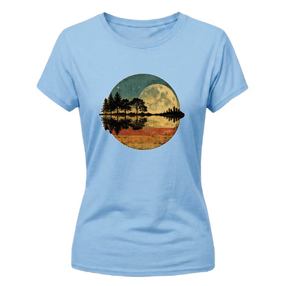 Retro Ladies T Shirt Vintage Moon Nature Graphic Tee