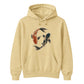 Yemporal koi fish print retro unisex hoodie