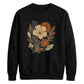 Retro Floral Print Unisex Sweatshirt