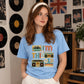Retro Ladies T Shirt Vintage Boombox Graphic Tee