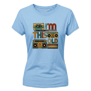 Retro Ladies T Shirt Vintage Boombox Graphic Tee