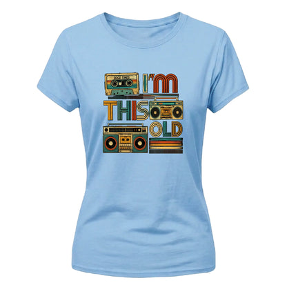 Retro Ladies T Shirt Vintage Boombox Graphic Tee