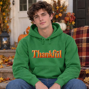 Thankful Slogan Thanksgiving Unisex Hoodie