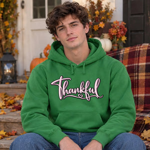 Thankful Thanksgiving Unisex Cosy Graphic Hoodie