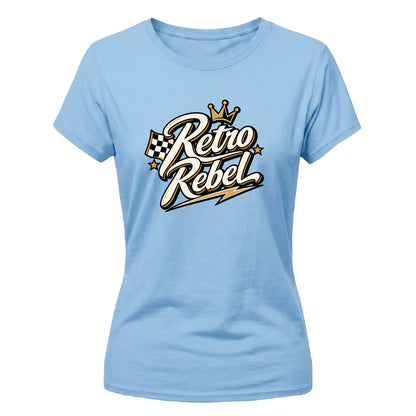 Retro Rebel Graphic Retro Ladies T-Shirt