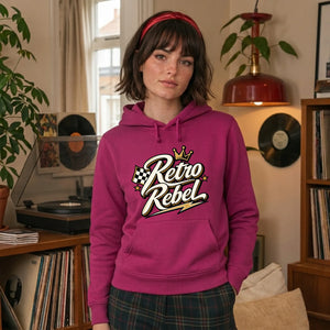 Retro Rebel Graphic Retro Unisex Hoodie