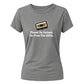 Retro Ladies T Shirt Cassette Print Graphic Tee