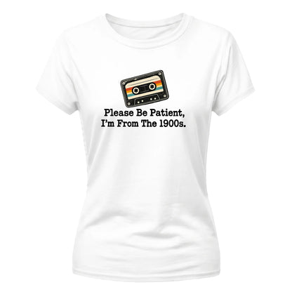 Retro Ladies T Shirt Cassette Print Graphic Tee