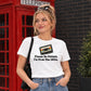 Retro Ladies T Shirt Cassette Print Graphic Tee
