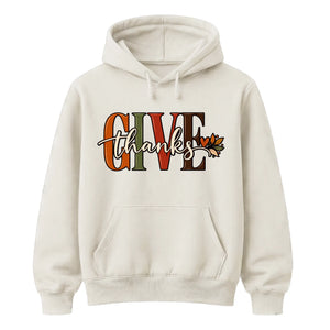 Cosy Give Thanks Thanksgiving Unisex Hoodie