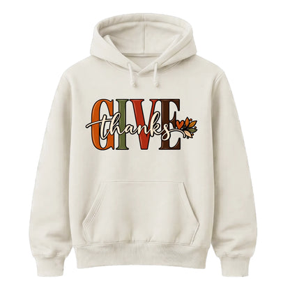 Cosy Give Thanks Thanksgiving Unisex Hoodie