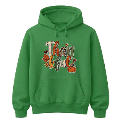 Cosy Thankful Graphic Thanksgiving Unisex Hoodie