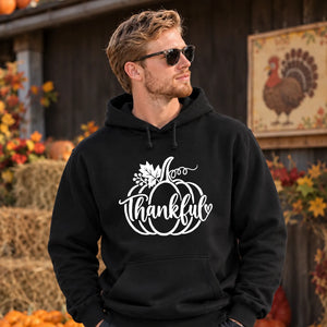 Cosy Thankful Pumpkin Thanksgiving Unisex Hoodie