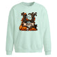 Custom Halloween Oversized Initial Sweatshirt
