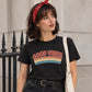 Good Vibes Retro Ladies T Shirt