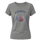 Retro London Print Ladies T-Shirt