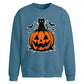 Halloween Pumpkin Cat Oversize Sweatshirt