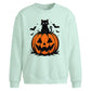 Halloween Pumpkin Cat Oversize Sweatshirt