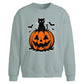 Halloween Pumpkin Cat Oversize Sweatshirt