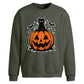 Halloween Pumpkin Cat Oversize Sweatshirt