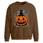 Halloween Pumpkin Cat Oversize Sweatshirt