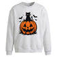 Halloween Pumpkin Cat Oversize Sweatshirt