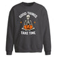 Good Things Take Time Halloween Oversize Sweatshirt