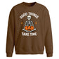 Good Things Take Time Halloween Oversize Sweatshirt