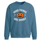 Good Things Are Spooky Halloween Oversize Sweatshirt