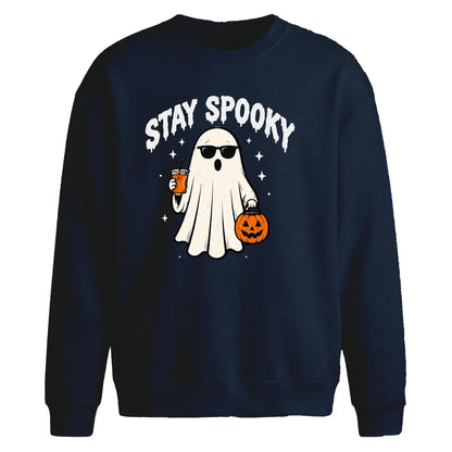 Stay Spooky Ghost Halloween Oversize Sweatshirt