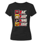 Eat Sleep Anime Repeat Anime Ladies Tshirt